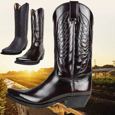 Botas Vaqueras Puntiagudas Bordadas para Hombre y Mujer - Estilo Occidental - Image 18