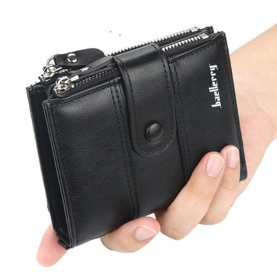 Billetera Corta para Hombre con Doble Cierre Creativo - Image 2