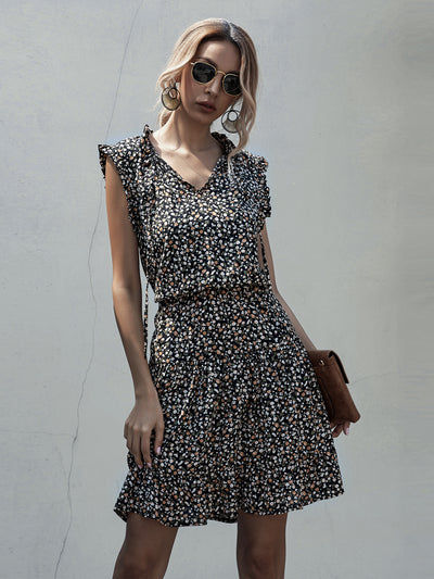 Vestido sin mangas con encaje estampado - Image 5