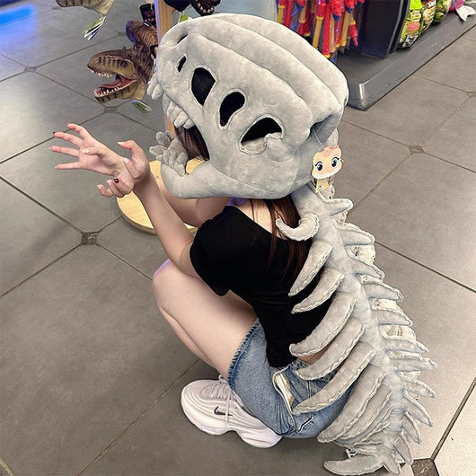 Peluche Dinosaurio Esqueleto con Accesorios de Cabeza - Image 2