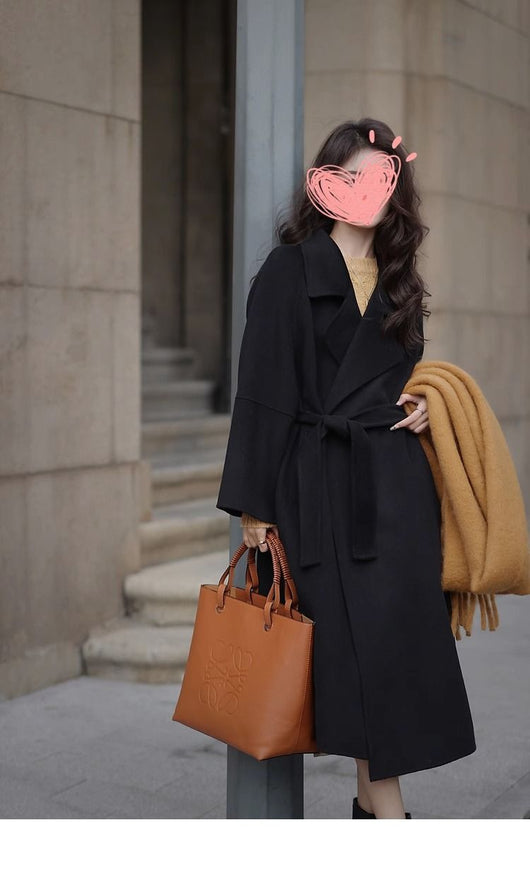 Abrigo Socialite de Moda Otoño-Invierno Largo hasta la Rodilla - Image 21