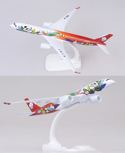 Modelo Decorativo Avión Airbus Sichuan Airlines con Panda - Image 5