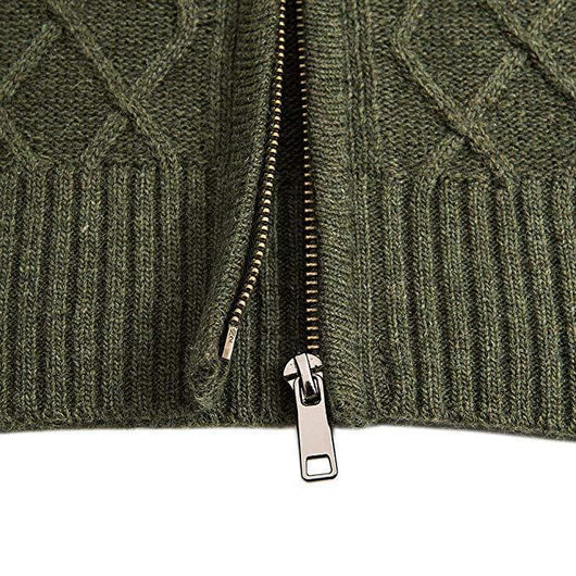 Cardigan de cuello alto con cierre y mangas largas - Image 16
