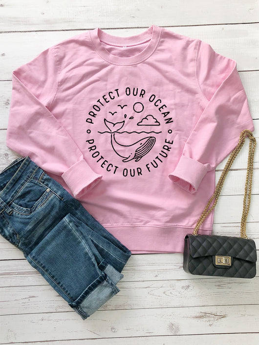 Sudadera Protege Nuestro Océano, Protege Nuestro Futuro