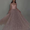 Vestido de Noche Escotado con Lentejuelas
