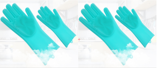 Guantes de Limpieza Resistentes al Calor con Cepillo de Silicona - Image 12