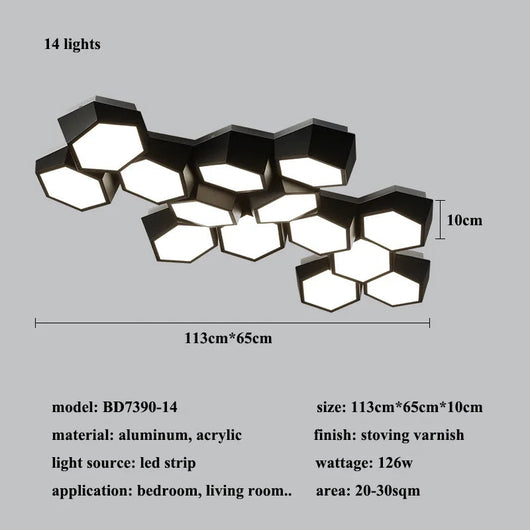 Lámpara de Techo LED para Dormitorio y Sala de Estar - Image 9