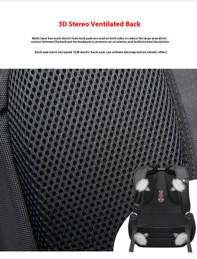Mochila Escolar de Gran Capacidad Impermeable con Puerto de Carga y Compartimento para Auriculares - Image 21