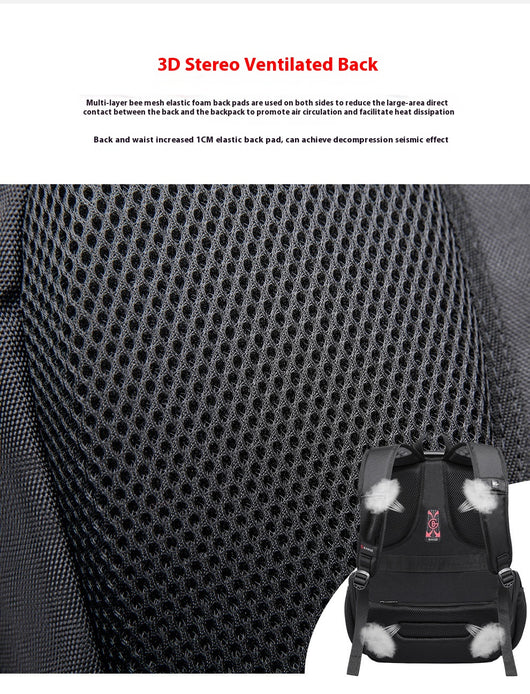 Mochila Escolar de Gran Capacidad Impermeable con Puerto de Carga y Compartimento para Auriculares - Image 21