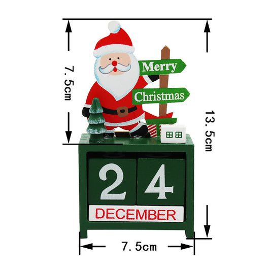 Adornos Navideños de Madera con Calendario - Image 3
