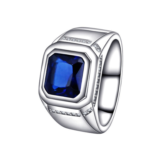 Anillo de Plata Esterlina 925 con Gema Azul - Elegancia Versátil para Mujer - Image 6