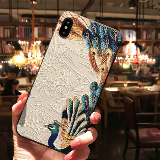 Funda para Apple con Relieve de Pavo Real - Image 11