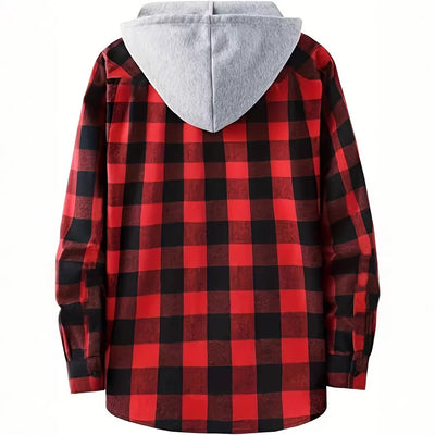 Sudadera Hoodie Cuadros para Hombre - Manga Larga - Image 4