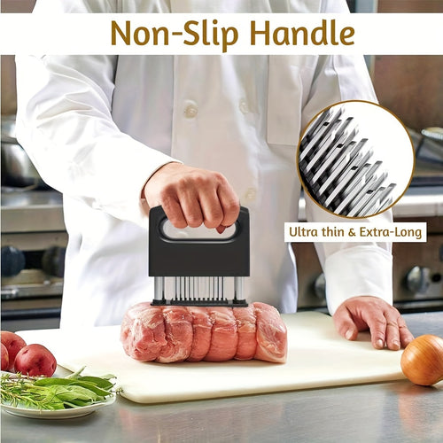 Ablandador de Carne Profesional con Agujas de Acero Inoxidable