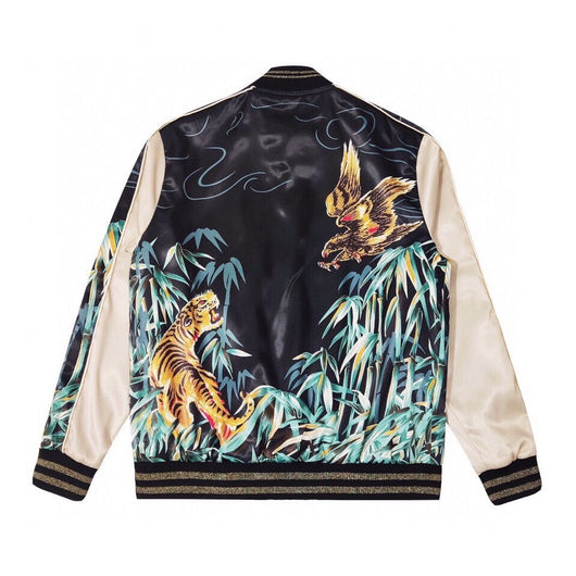 Chaqueta Bomber de Seda Estilo Urbano Unisex - Image 10