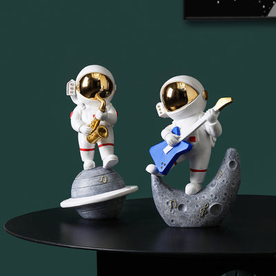 Figuras Decorativas Nórdicas de Astronauta en Resina