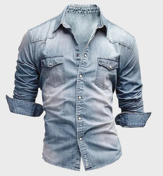 Camisa Casual de Manga Larga Slim Fit para Hombre - Image 6