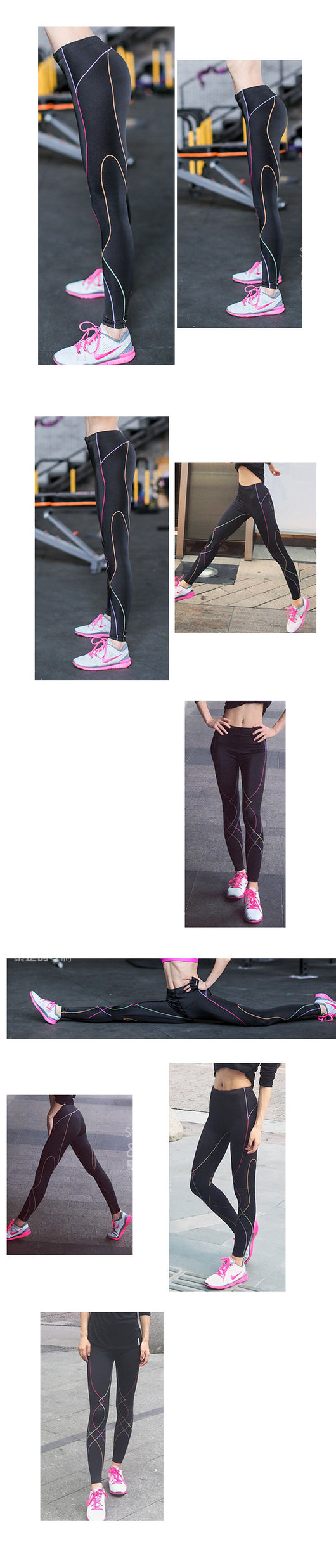 Pantalones de Compresión Yoga para Mujer - Tela Elástica de Alto Rendimiento - Image 7