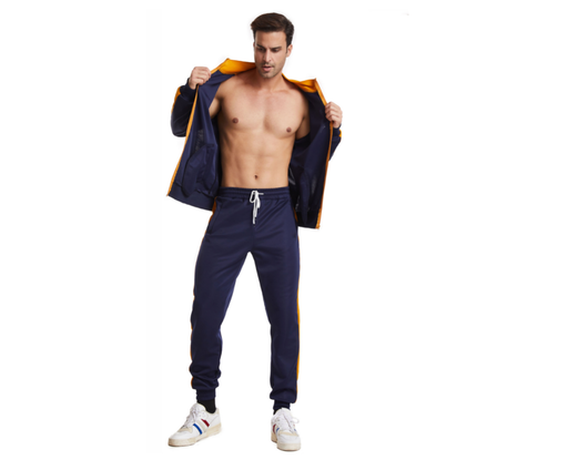 Conjunto Deportivo Casual para Hombre con Chaqueta Color Block y Cuello Alto - Image 7