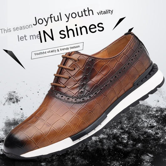 Zapatos de Cuero Nobuck para Hombre con Cordones Estilo Británico - Image 12