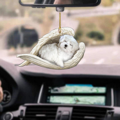 Colgante de Auto Ángel Perro Dormido - Adorno Decorativo de Acrílico para Puertas - Image 14