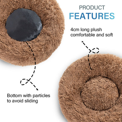 Cama Donut para Perros - Cómoda Felpa Suave Lavable - Image 88