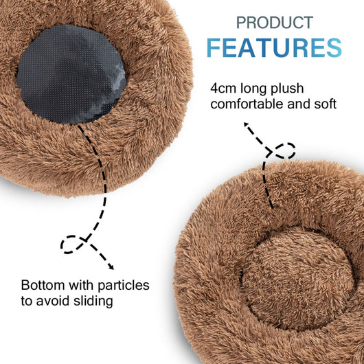 Cama Donut para Perros - Cómoda Felpa Suave Lavable - Image 88