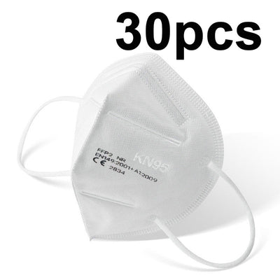 White FFP2 NR KN95 dust-proof face mask with ear loops, indicating a quantity of 200 pieces. - Image 7
