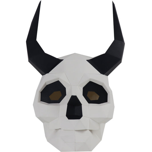 Máscara de Calavera Demonio de Papel para Disfraces DIY - Versión Nueva Halloween - Image 2