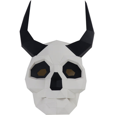 Máscara de Calavera Demonio de Papel para Disfraces DIY - Versión Nueva Halloween - Image 2