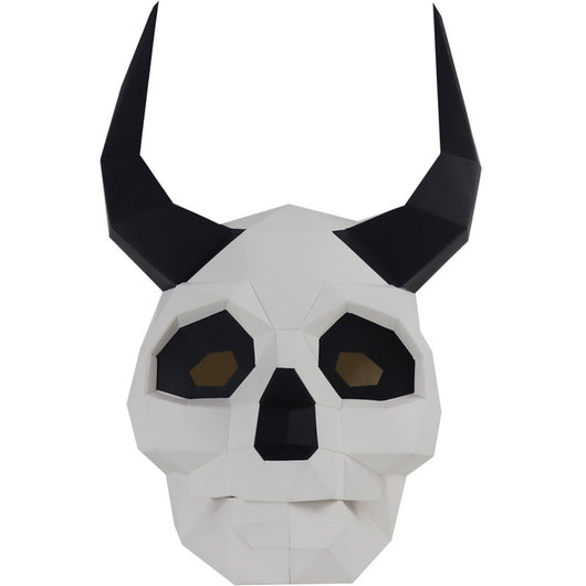 Máscara de Calavera Demonio de Papel para Disfraces DIY - Versión Nueva Halloween - Image 2