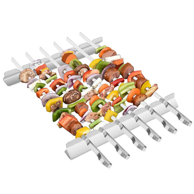 Juego de 2 Soportes para Señaléticas de Acero Inoxidable para Parrilla