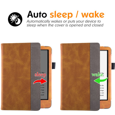 Funda de Cuero con Soporte de Muñeca para Kindle Paperwhite 11 - Image 92