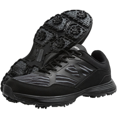 Zapatos de Golf Impermeables Talla Grande para Hombre con Tacos de Metal - Image 9