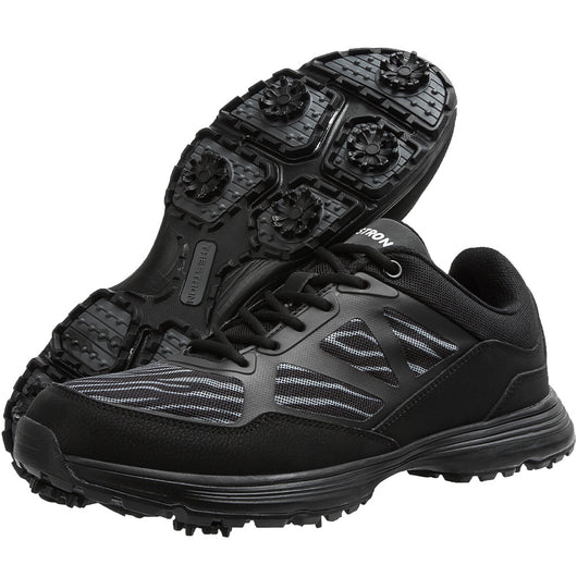 Zapatos de Golf Impermeables Talla Grande para Hombre con Tacos de Metal - Image 9
