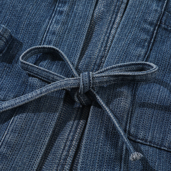 Chaqueta Denim Retro Estilo Chino para Hombre