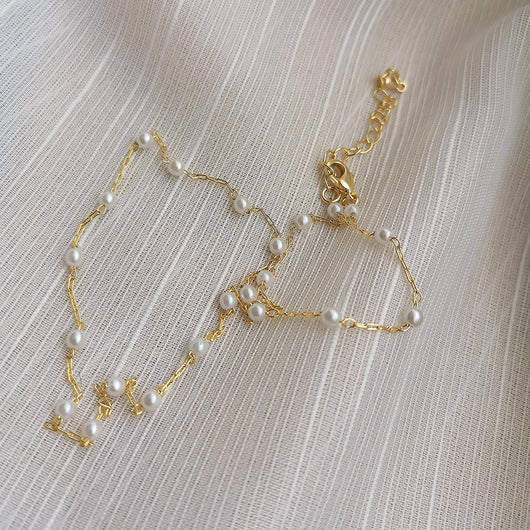 Cadena de Clavícula con Perla de Temperamento - Image 6