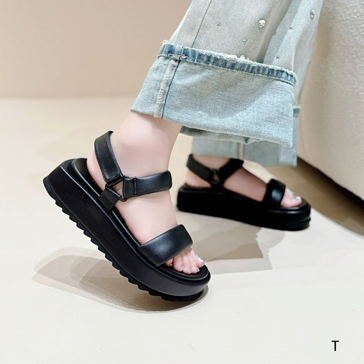 Sandalias de Plataforma Ligera con Correa - Piel de Borrego Suave y Comodidad Total - Image 5