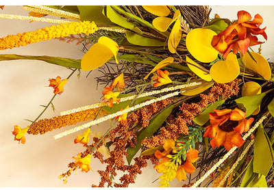 Corona Decorativa Cosecha Otoñal Artificial para Puerta de Entrada - Image 14