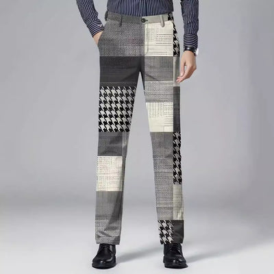 Pantalones de Vestir Slim Fit Clásicos para Hombre