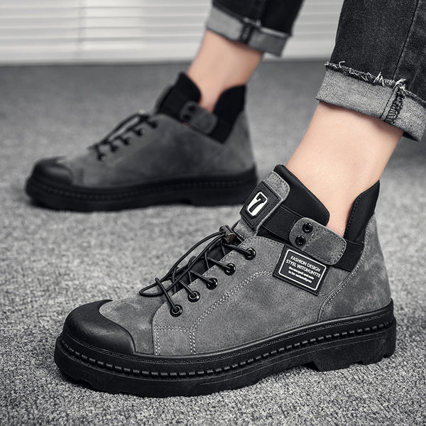 Botas Altas de Trabajo Retro para Hombre