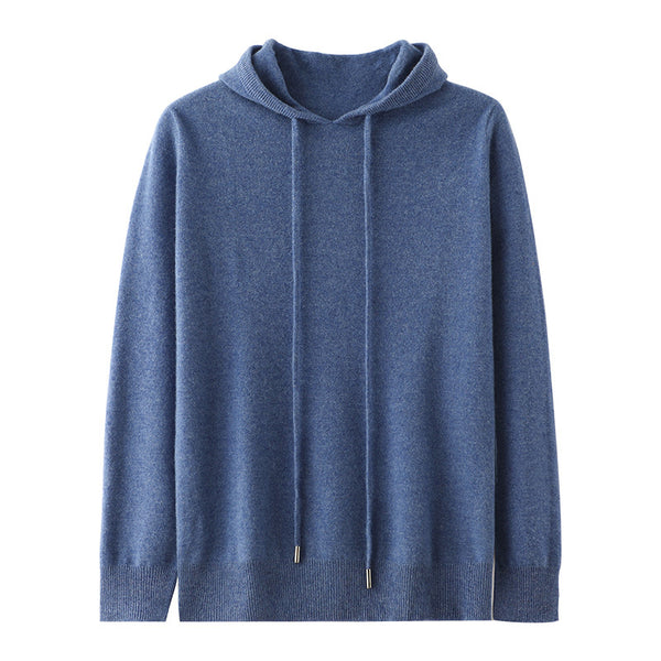 Sudadera con Capucha de Punto Cálida para Hombre - Tejido Suave y Reconfortante