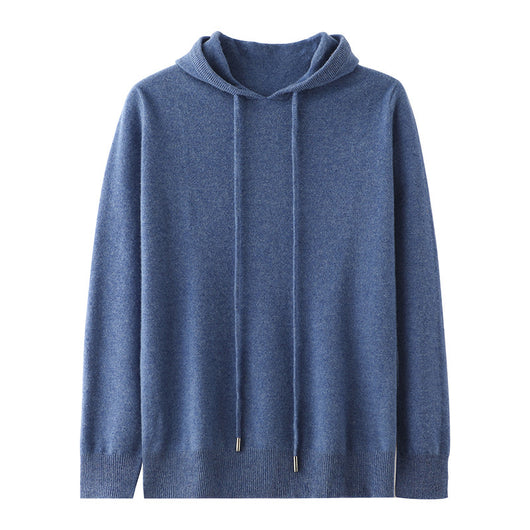 Sudadera con Capucha de Punto Cálida para Hombre - Tejido Suave y Reconfortante