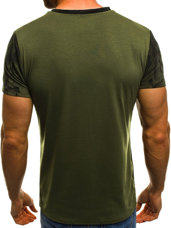 Playera de Compresión Fitness para Hombre - Degradado Negro y Rojo