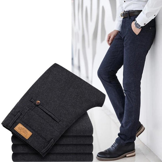 Pantalones de Vestir Rectos para Hombre - Comodidad Profesional