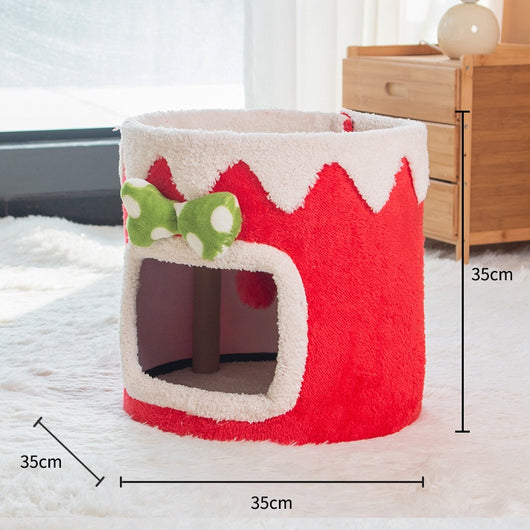 Árbol Rascador Doble para Gatos - Nido Cuatro Estaciones Universal - Image 6