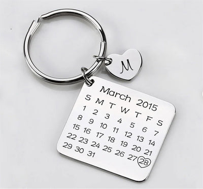 Llavero Calendario de Acero Inoxidable con Personalidad Creativa - Image 4