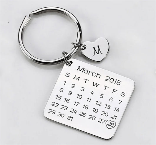 Llavero Calendario de Acero Inoxidable con Personalidad Creativa - Image 4