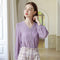 Blusa con Mangas Abullonadas Bordadas