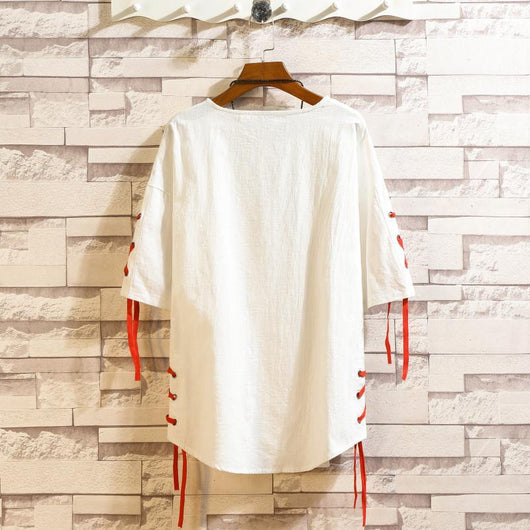 Playera con Caracteres Japoneses de Cinta